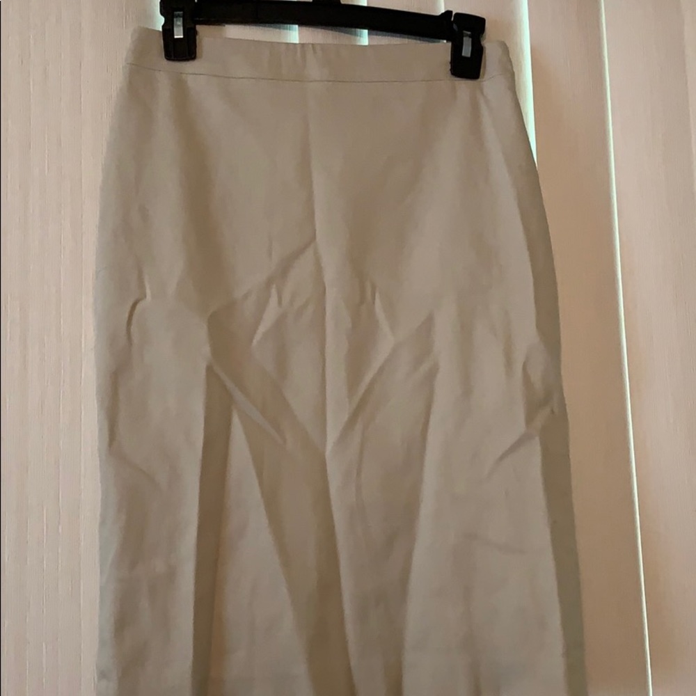 Khaki pencil skirt